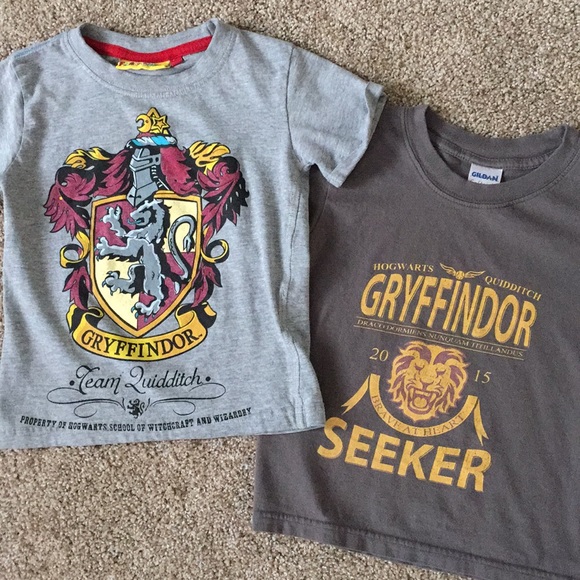 Harry Potter College Gryffindor Lion Kids Childs T-Shirts Girls Boys Graphic Tee